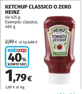 KETCHUP CLASSICO O ZERO HEINZ