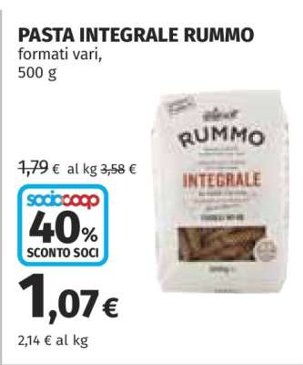 PASTA INTEGRALE RUMMO