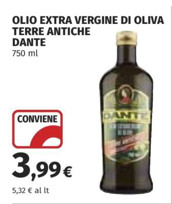 Olio Extra Vergine di Oliva Terre Antiche Dante