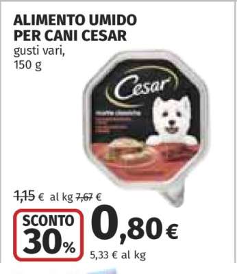 Alimento umido per cani Cesar