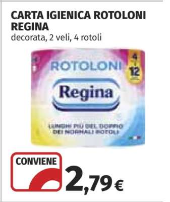 Carta Igienica Rotoloni Regina