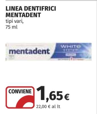 LINEA DENTIFRICI MENTADENT