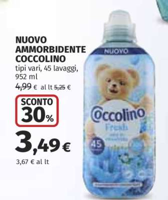 Nuovo Ammorbidente Coccolino