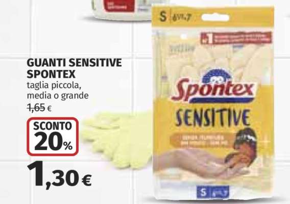 GUANTI SENSITIVE SPONTEX