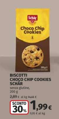 BISCOTTI CHOCO CHIP COOKIES SCHÄR