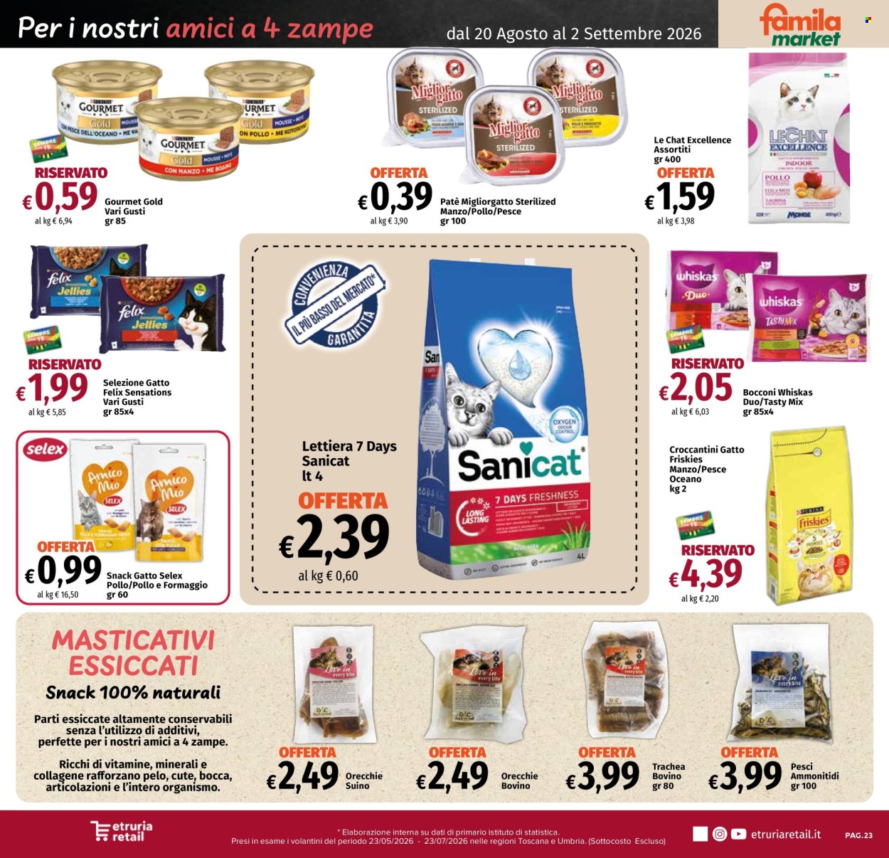Volantino Famila - 20/8/2026 - 2/9/2026. Pagina 23