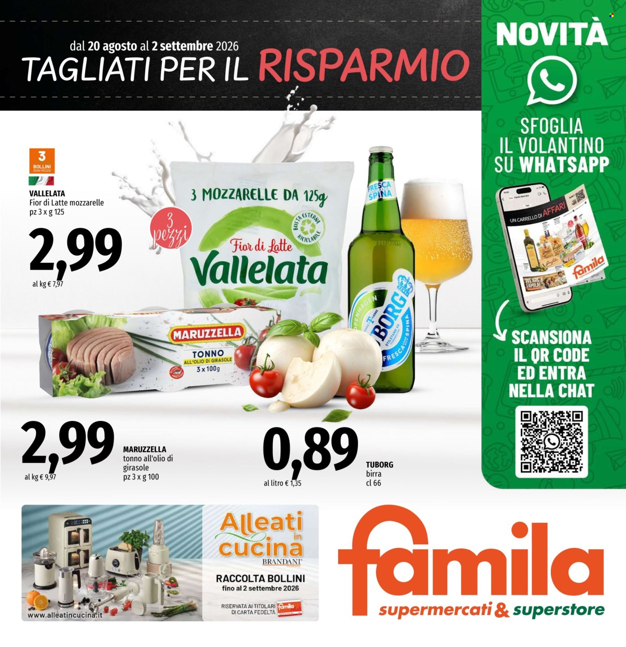 Volantino Famila - 20/8/2026 - 2/9/2026. Pagina 1