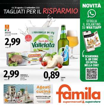 Volantino Famila - 20/8/2026 - 2/9/2026.