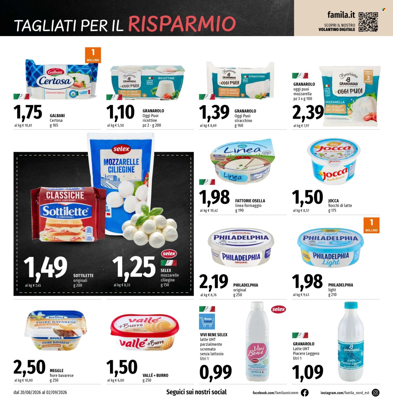 Volantino Famila - 20/8/2026 - 2/9/2026. Pagina 6