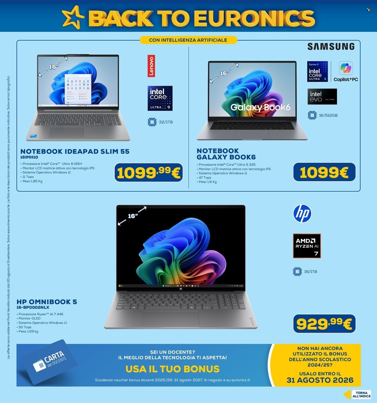 Volantino Euronics - 20/8/2026 - 9/9/2026. Pagina 5