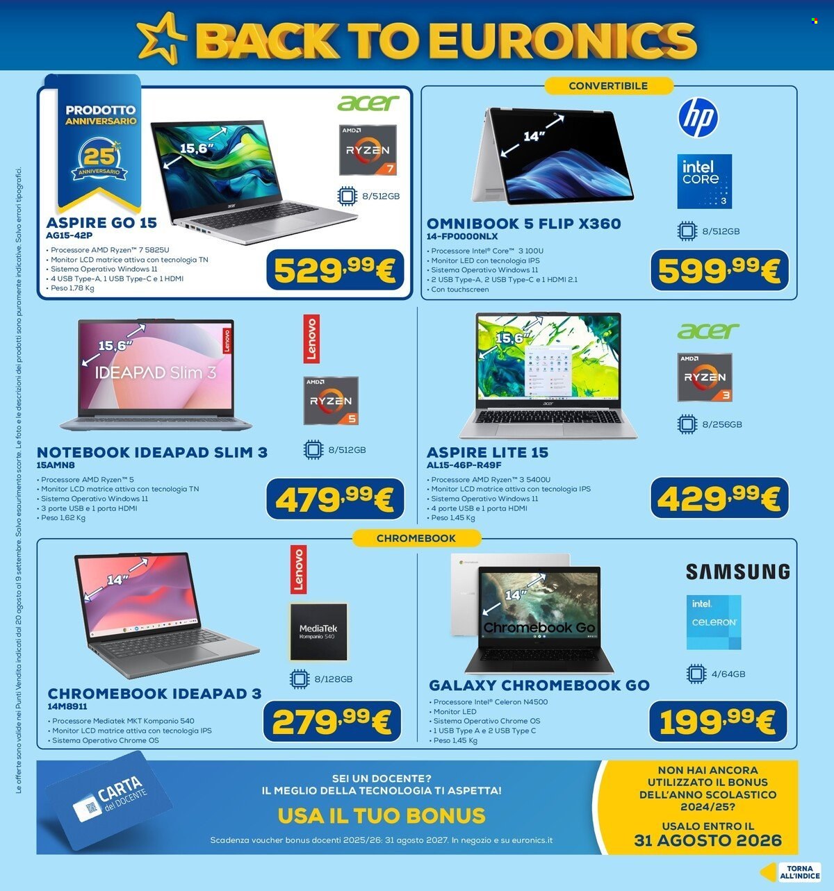 Volantino Euronics - 20/8/2026 - 9/9/2026. Pagina 7