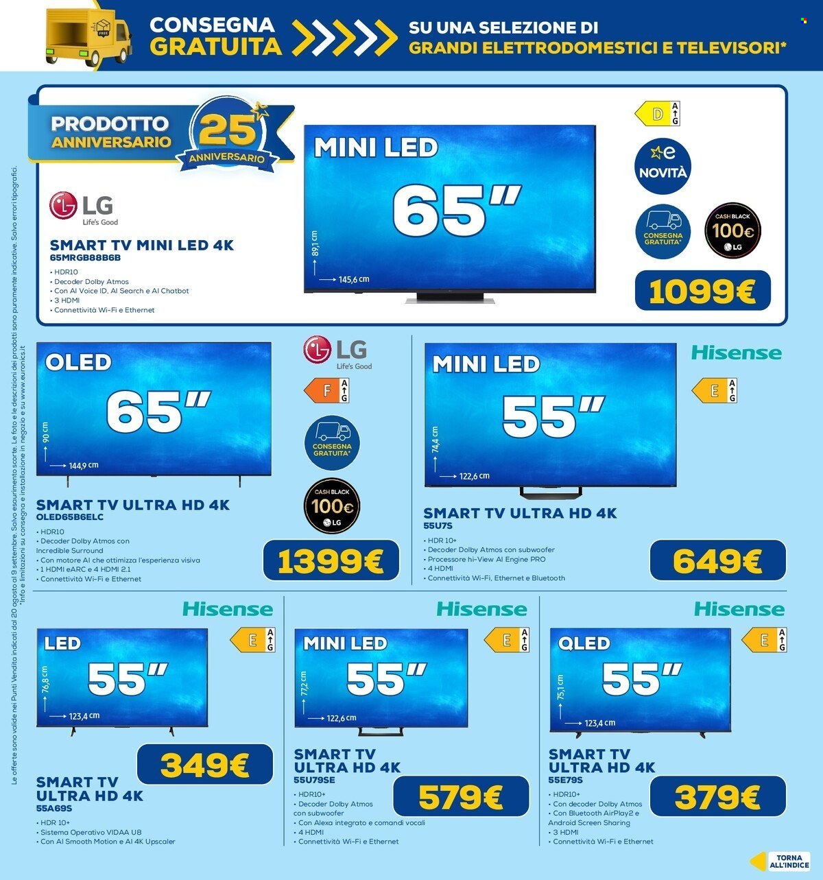 Volantino Euronics - 20/8/2026 - 9/9/2026. Pagina 25