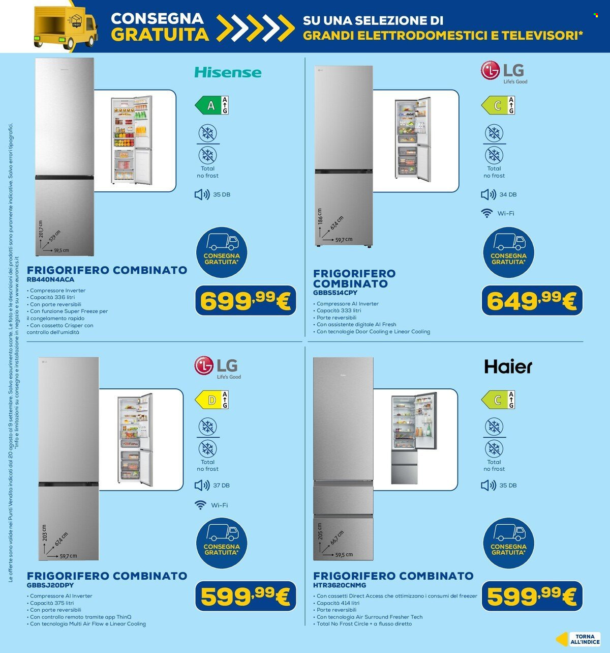 Volantino Euronics - 20/8/2026 - 9/9/2026. Pagina 34