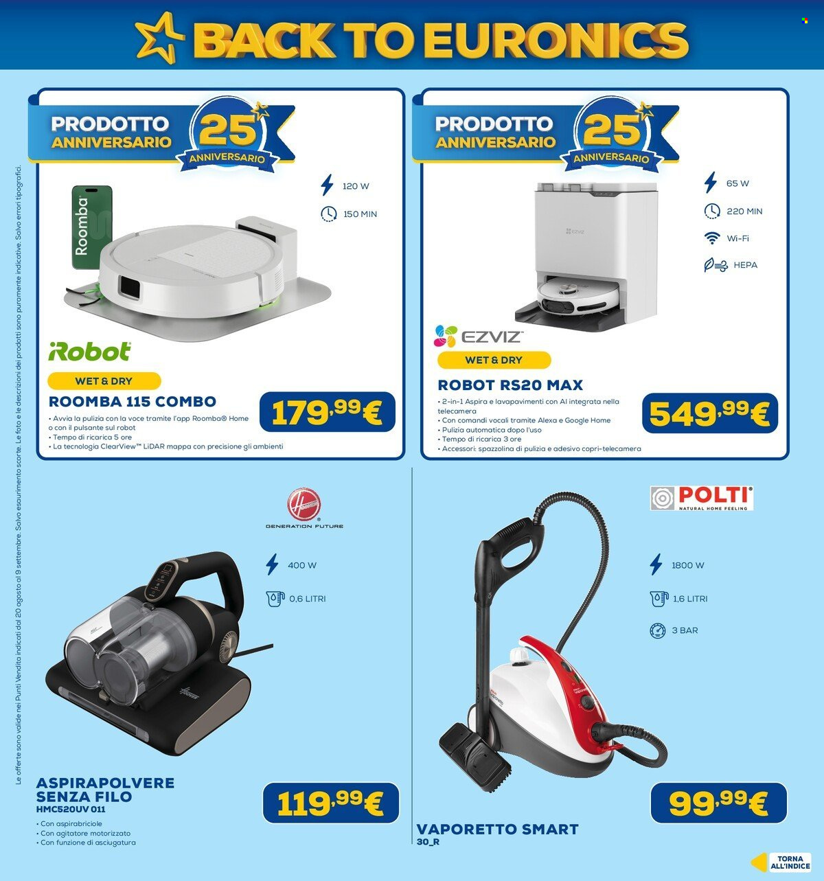 Volantino Euronics - 20/8/2026 - 9/9/2026. Pagina 46