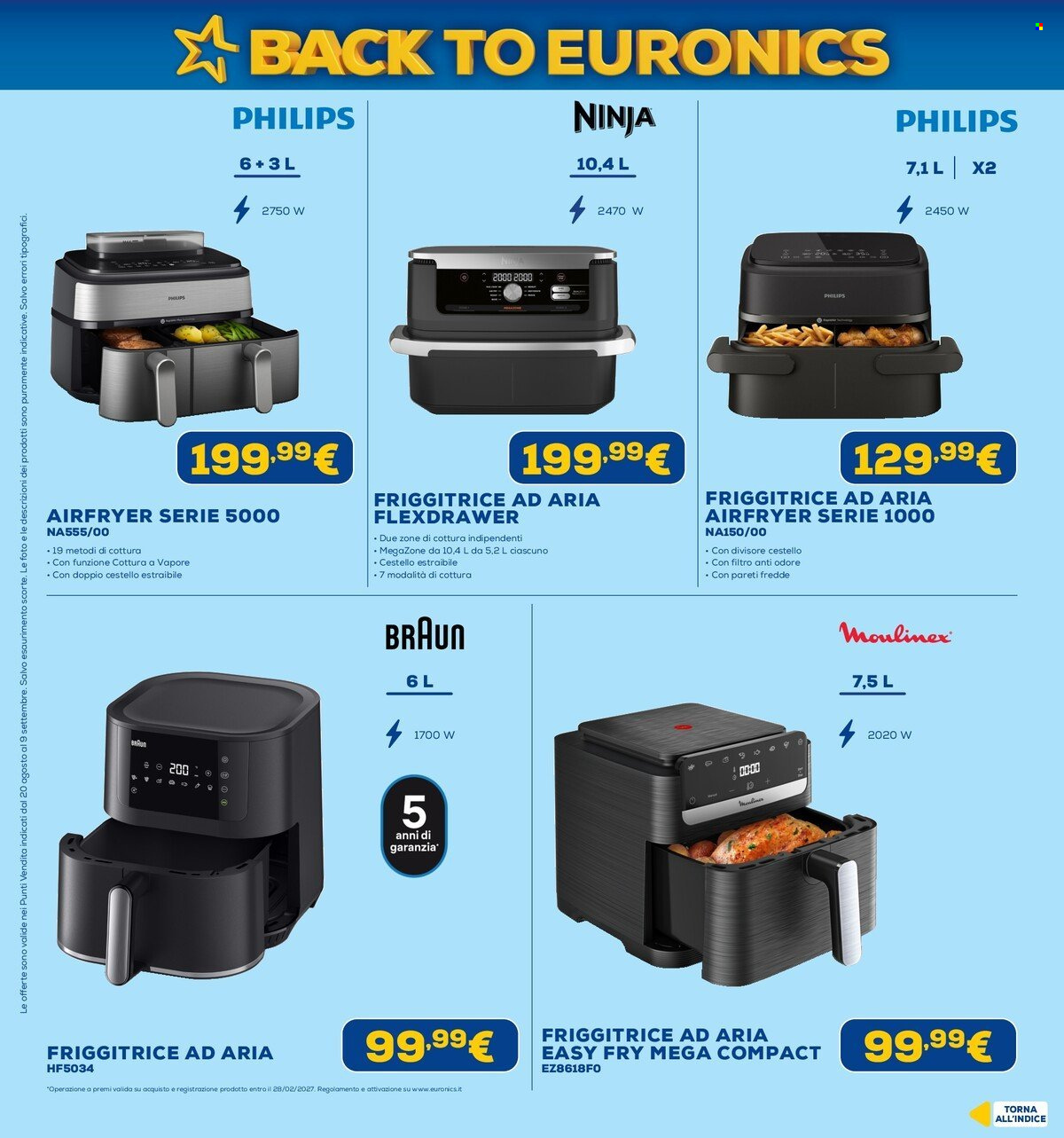 Volantino Euronics - 20/8/2026 - 9/9/2026. Pagina 50