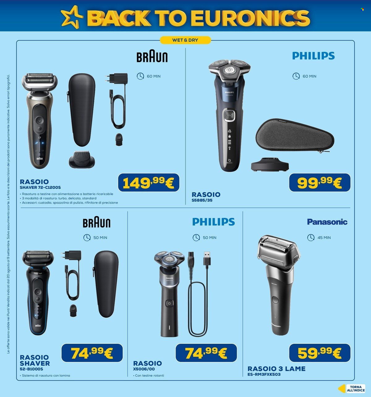 Volantino Euronics - 20/8/2026 - 9/9/2026. Pagina 54