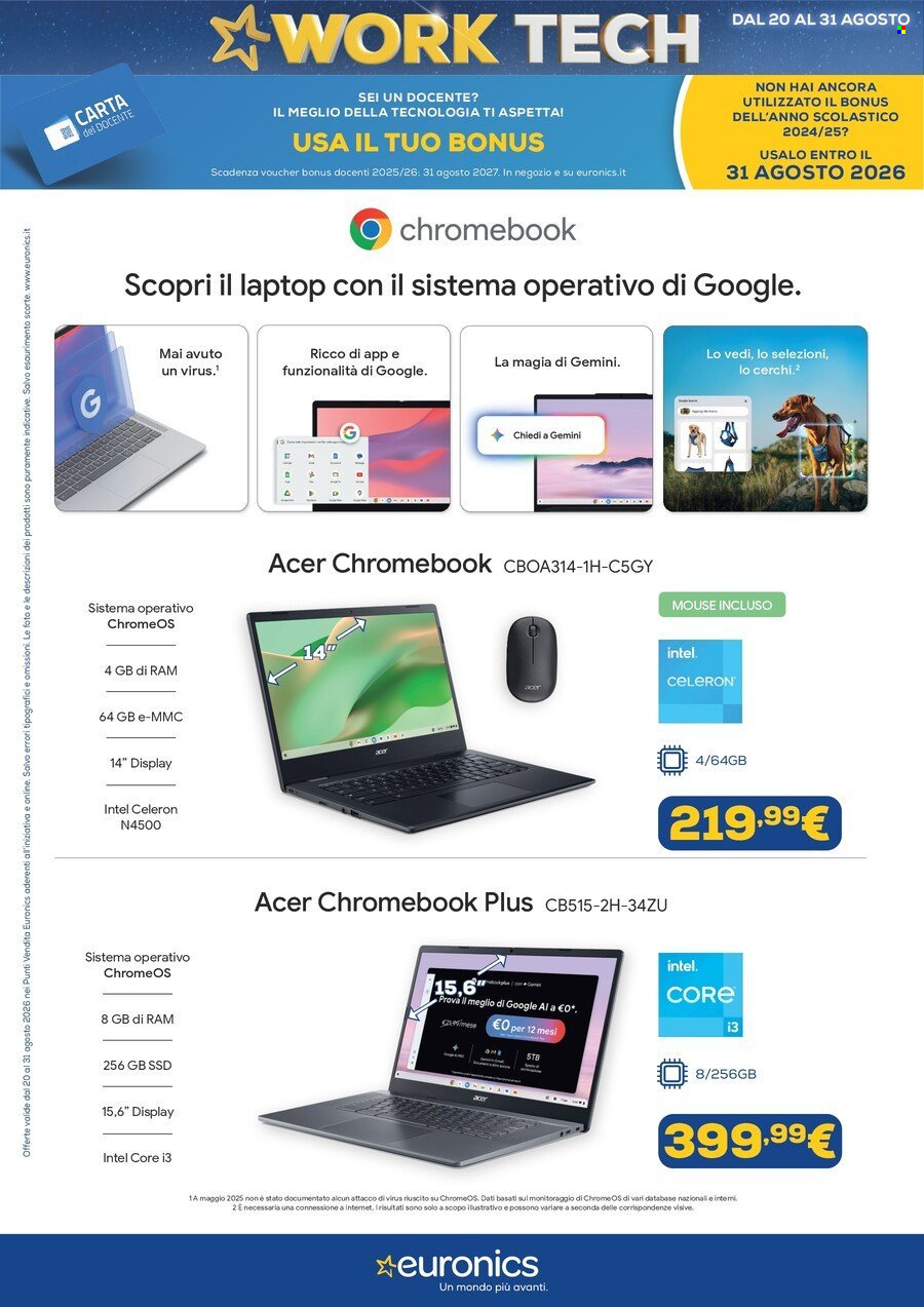 Volantino Euronics - 20/8/2026 - 31/8/2026. Pagina 2