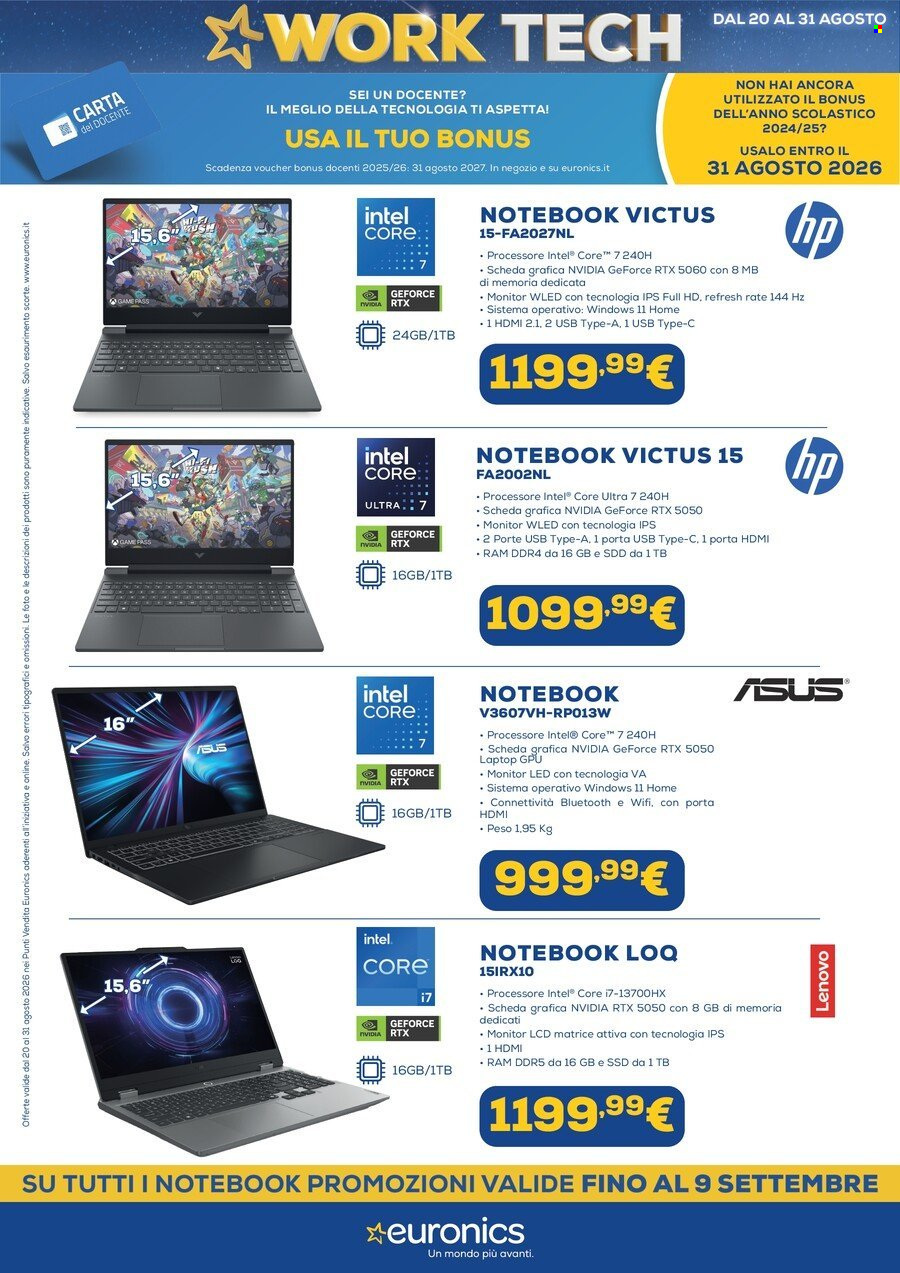 Volantino Euronics - 20/8/2026 - 31/8/2026. Pagina 4