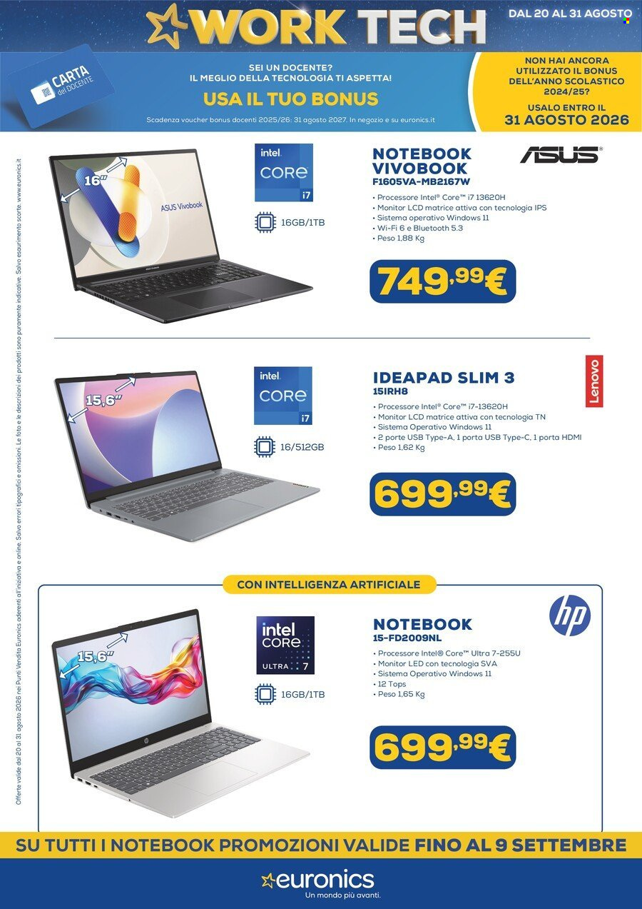 Volantino Euronics - 20/8/2026 - 31/8/2026. Pagina 11