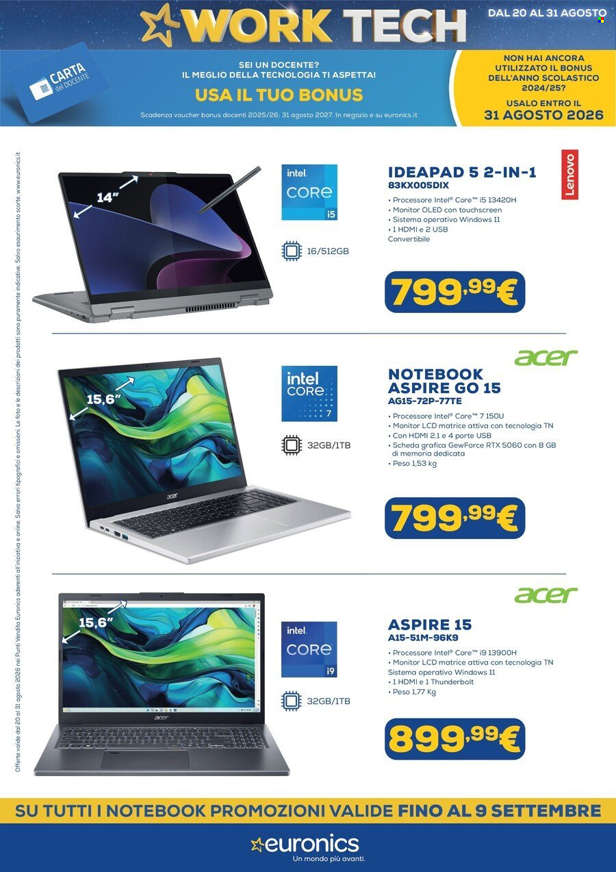 Volantino Euronics - 20/8/2026 - 31/8/2026. Pagina 12