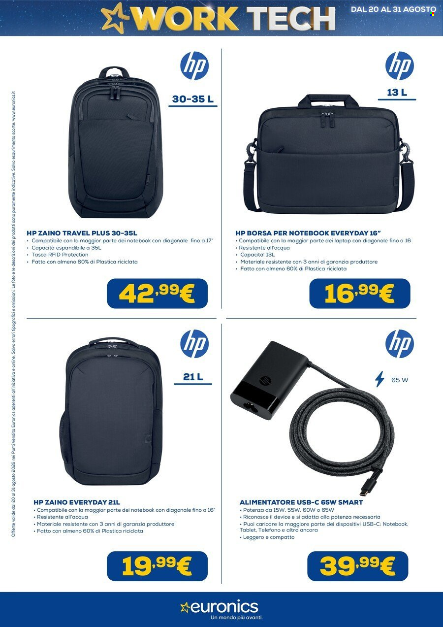 Volantino Euronics - 20/8/2026 - 31/8/2026. Pagina 20