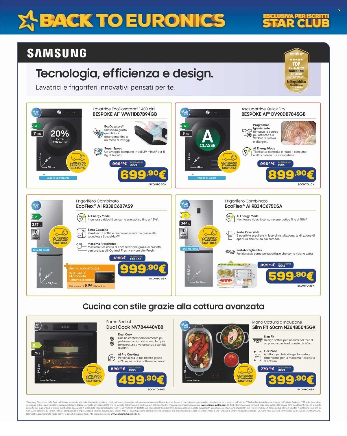Volantino Euronics - 20/8/2026 - 10/9/2026. Pagina 39