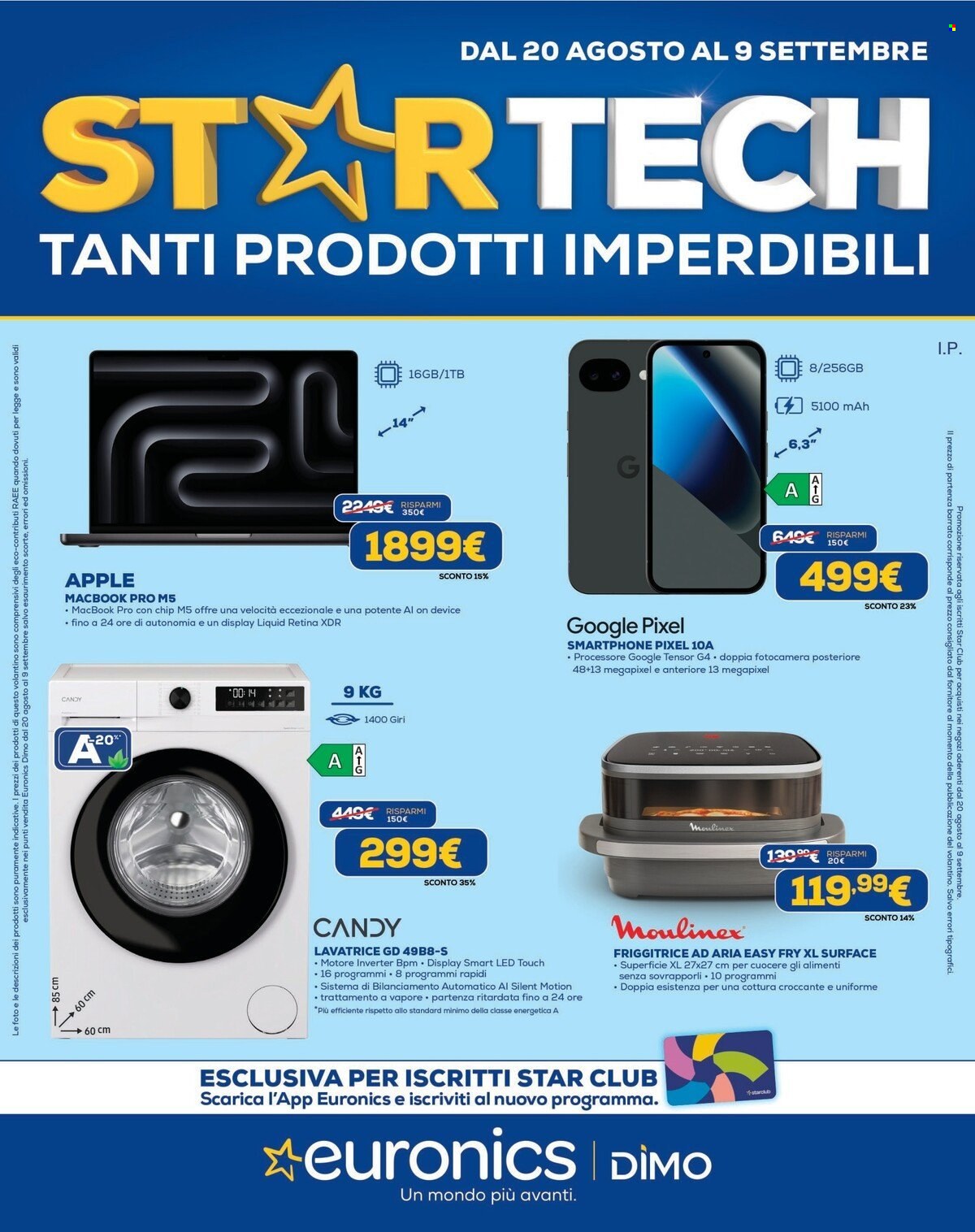 Volantino Euronics - 20/8/2026 - 9/9/2026. Pagina 1