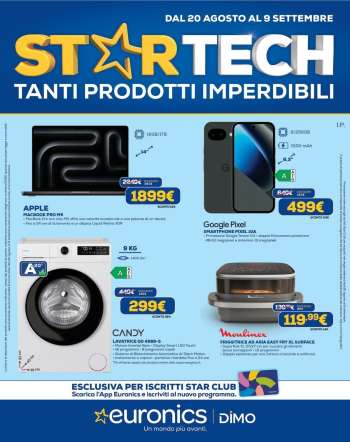 Volantino Euronics - 20/8/2026 - 9/9/2026.