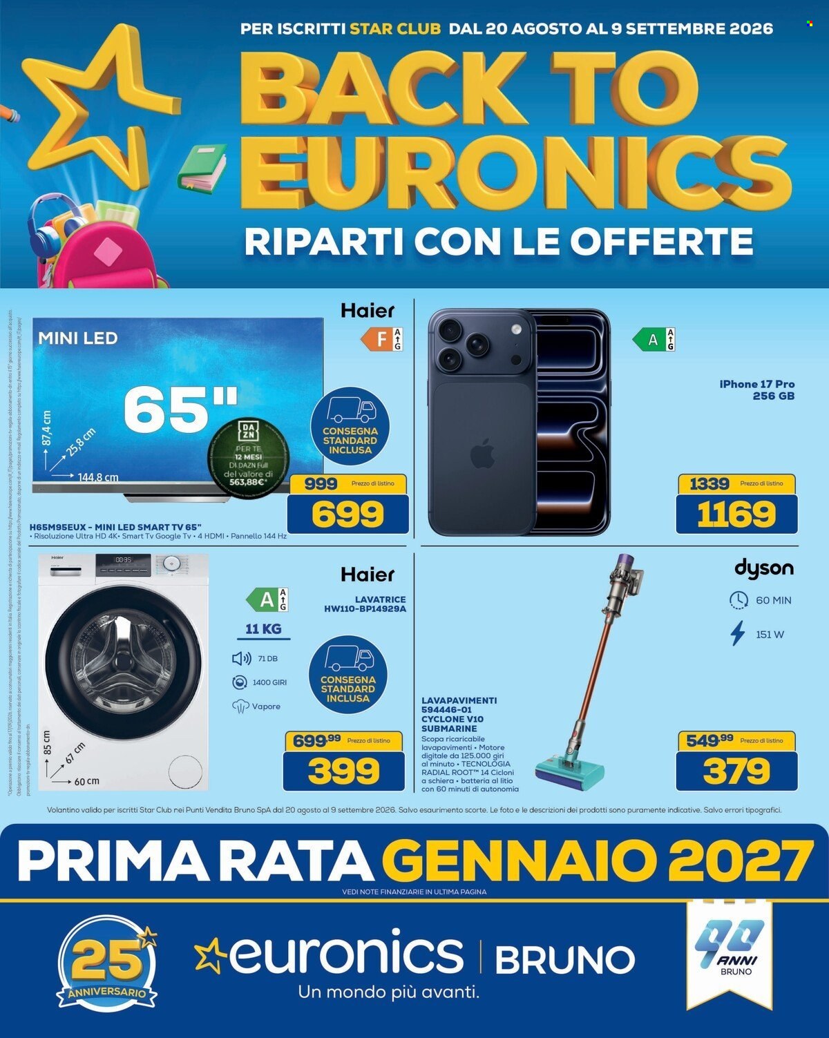 Volantino Euronics - 20/8/2026 - 9/9/2026. Pagina 2