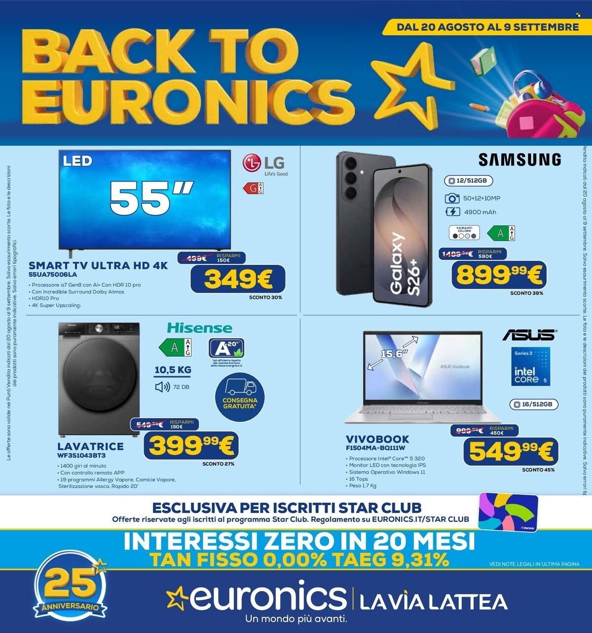 Leták Euronics - 20.8.2026 - 9.9.2026. Strana 1