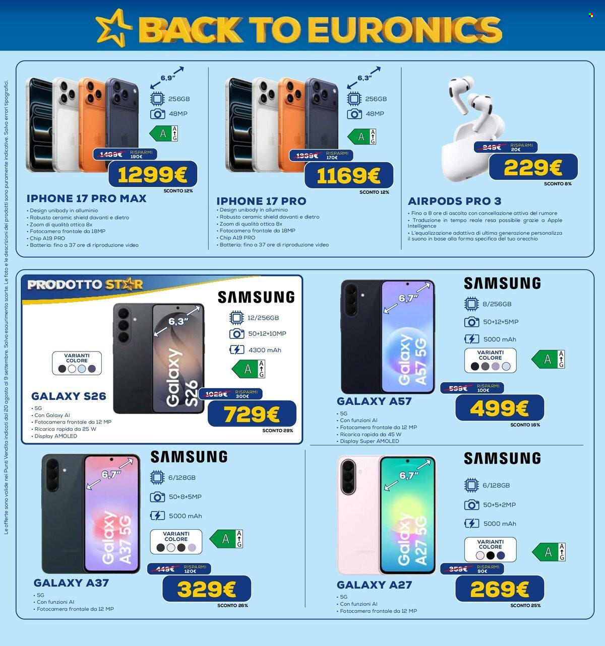Leták Euronics - 20.8.2026 - 9.9.2026. Strana 4