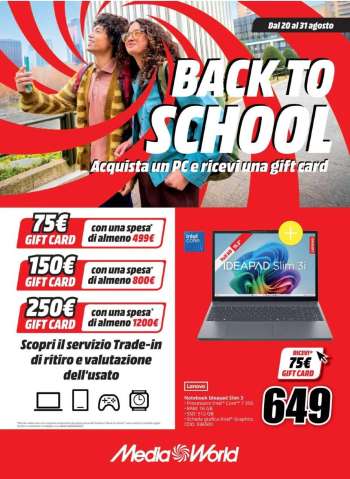 Volantino MediaWorld - 20/8/2026 - 31/8/2026.