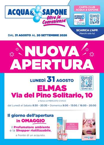 Volantino Acqua & Sapone - 31/8/2026 - 20/9/2026.