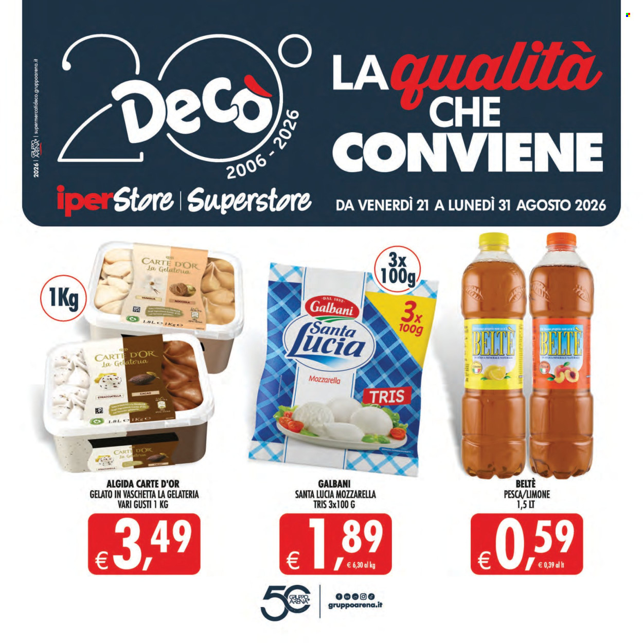 Volantino Deco - 21/8/2026 - 31/8/2026. Pagina 1