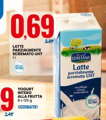 Latte parzialmente scremato UHT