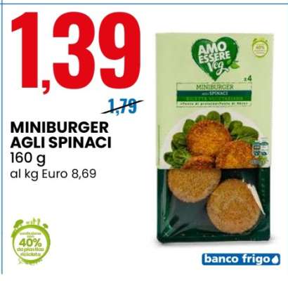 MINIBURGER AGLI SPINACI