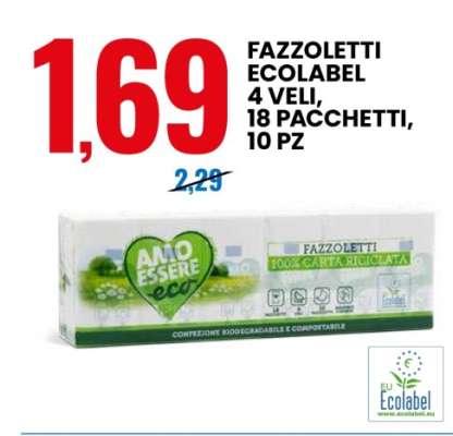 FAZZOLETTI ECOLABEL