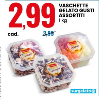 VASCHETTE GELATO GUSTI ASSORTITI