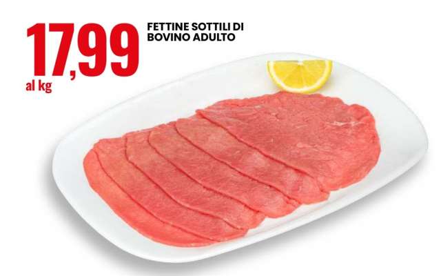 Fettine Sottili Di Bovino Adulto