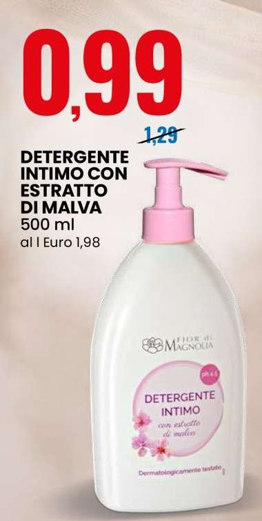 DETERGENTE INTIMO CON ESTRATTO DI MALVA