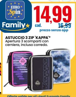ASTUCCIO 3 ZIP 'KAPPA'