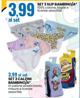 SET 3 SLIP BAMBINO/A
