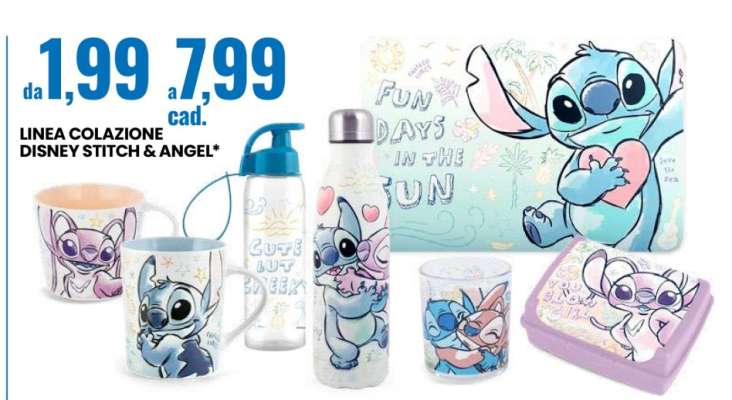 LINEA COLAZIONE DISNEY STITCH & ANGEL