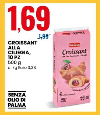 CROISSANT ALLA CILIEGIA, 10 PZ