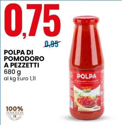 POLPA DI POMODORO A PEZZETTI