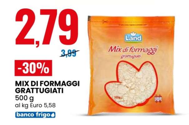 MIX DI FORMAGGI GRATTUGIATI