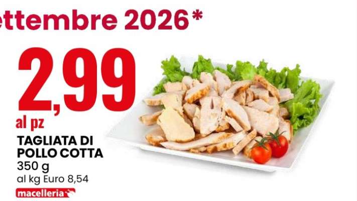 Tagliata di Pollo Cotta