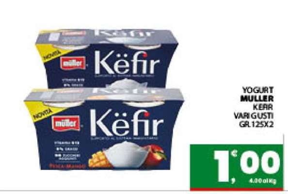 YOGURT MULLER KÉFIR VARI GUSTI GR.125X2