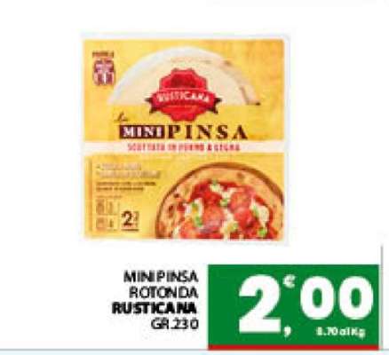 MINI PINSA ROTONDA RUSTICANA