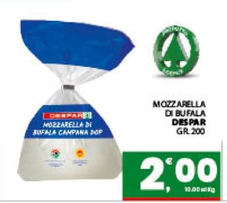 MOZZARELLA DI BUFALA DESPAR GR. 200